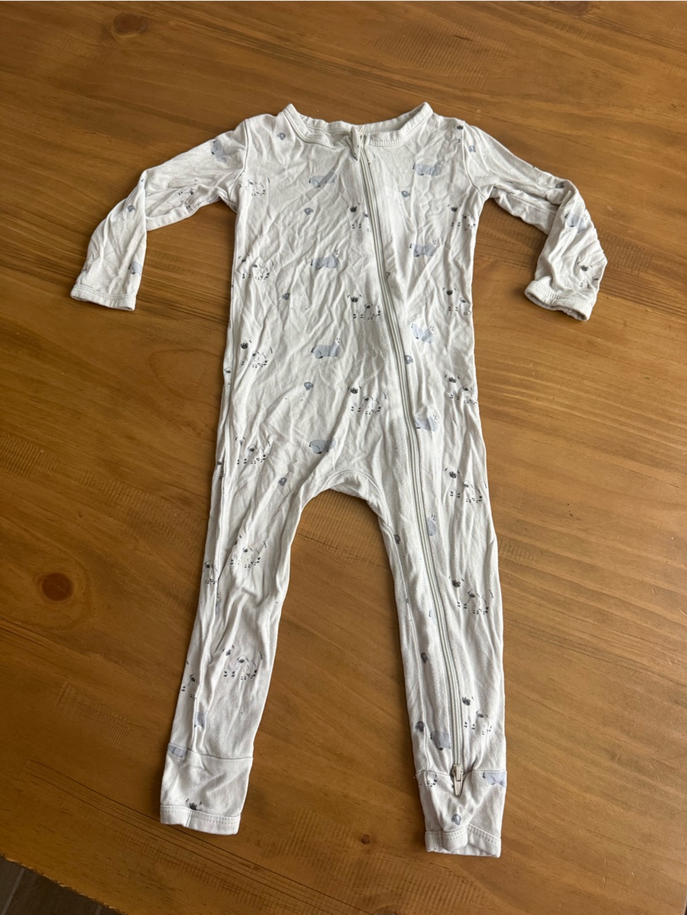 Kyte Baby Lamb Zipper PJS